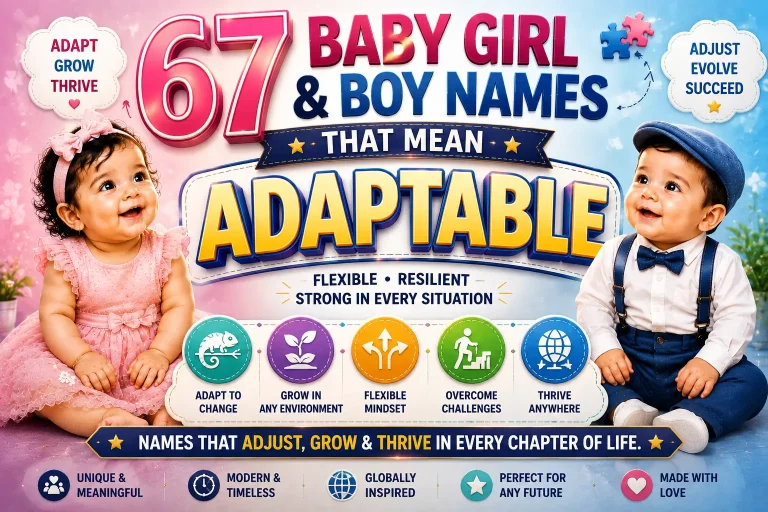 67 Baby Girl and Boy Names That Mean Adaptable