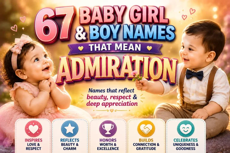 67 Baby Girl and Boy Names That Mean Admiration