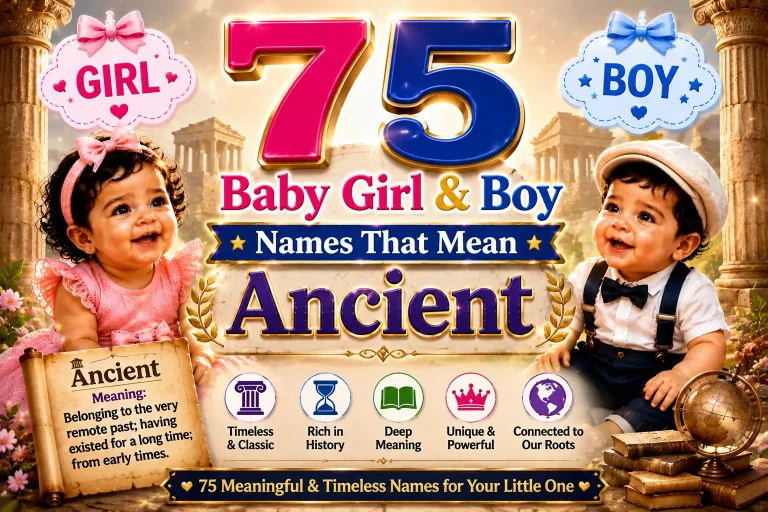 75 Baby Girl & Boy Names That Mean Ancient