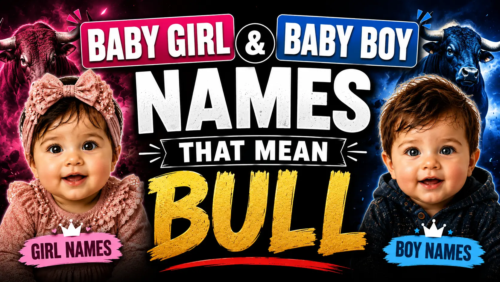 Baby Girl & Boy Names That Mean Bull