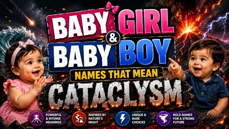 Baby Girl & Boy Names That Mean Cataclysm