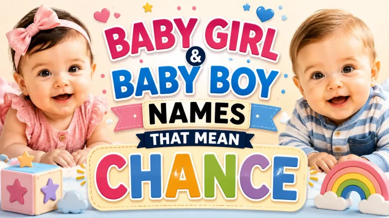 Baby Girl & Boy Names That Mean Chance