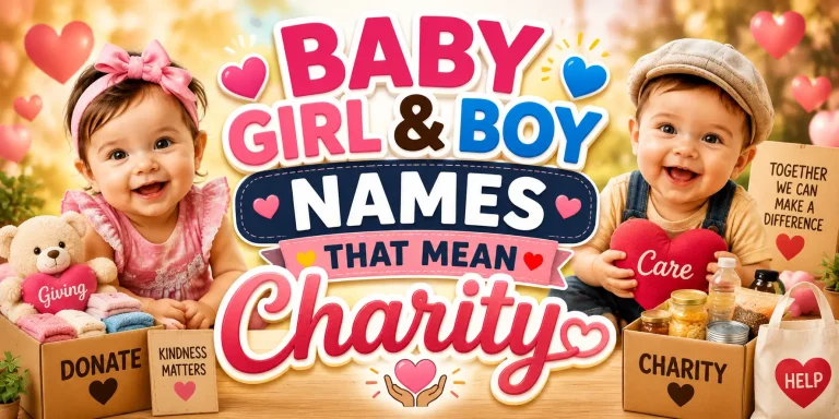 Baby Girl & Boy Names That Mean Charity