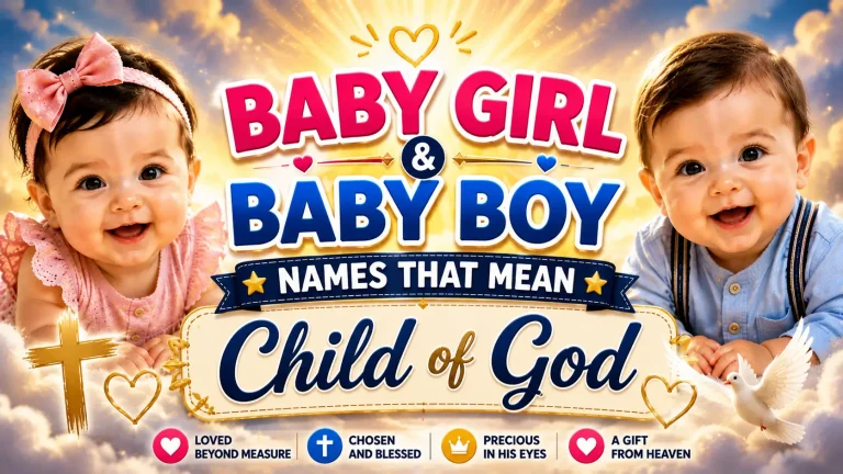 Baby Girl & Boy Names That Mean Child of God