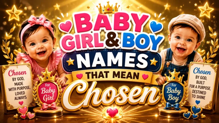 Baby Girl & Boy Names That Mean Chosen