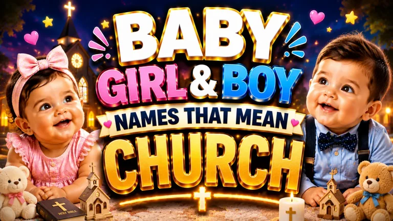 Baby Girl & Boy Names That Mean Church