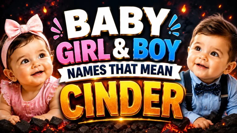baby girl and boy names that mean cinder