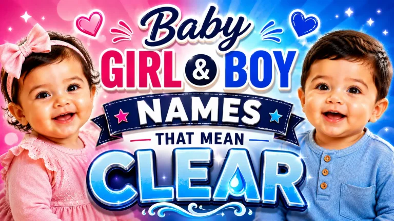 Baby Girl & Boy Names That Mean Clear