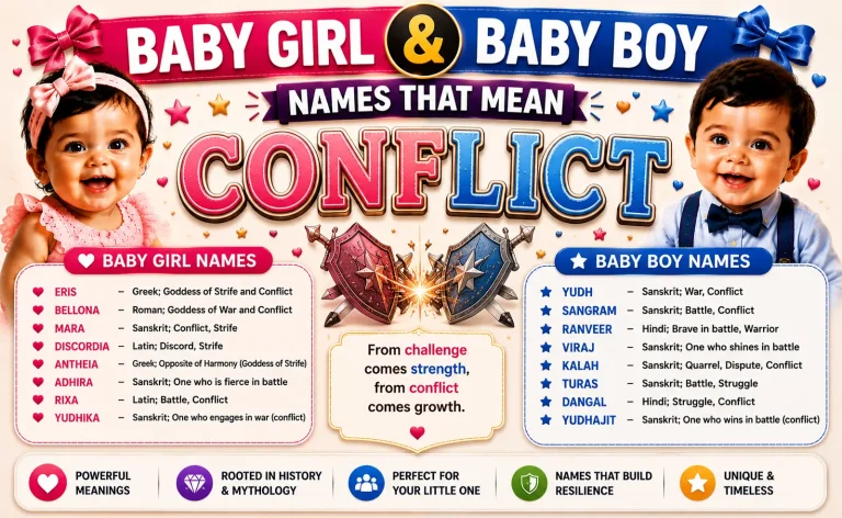 Baby Girl & Boy Names That Mean Conflict