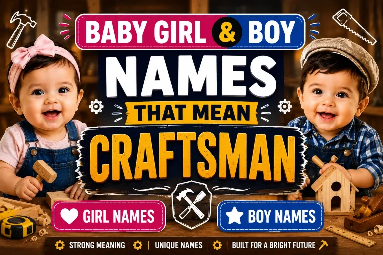 Baby Girl & Boy Names That Mean Craftsman