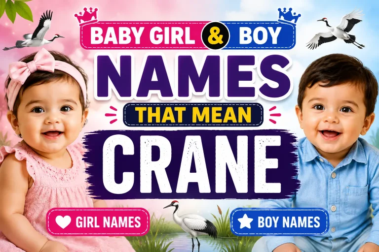 Baby Girl & Boy Names That Mean Crane