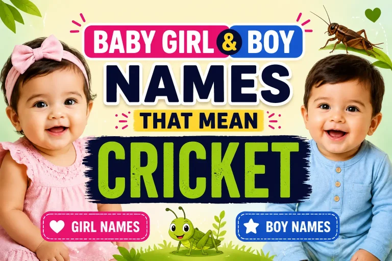 Baby Girl & Boy Names That Mean Cricket