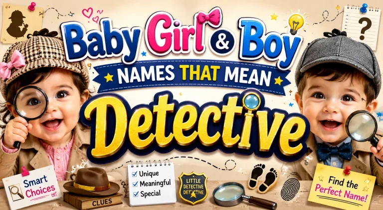 Baby Girl & Boy Names That Mean Detective
