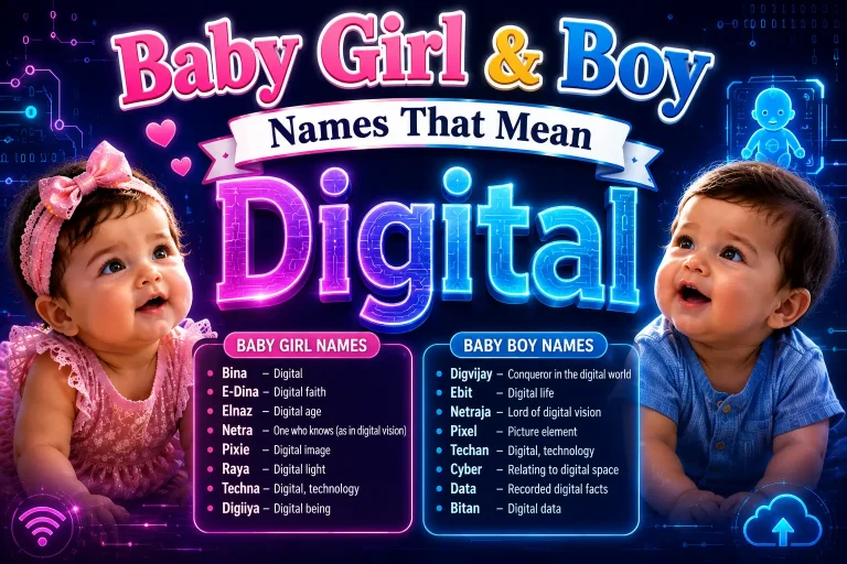 Baby Girl & Boy Names That Mean Digital