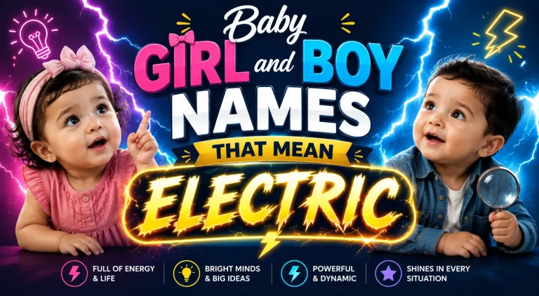 Baby Girl and Boy Names That Mean Electric