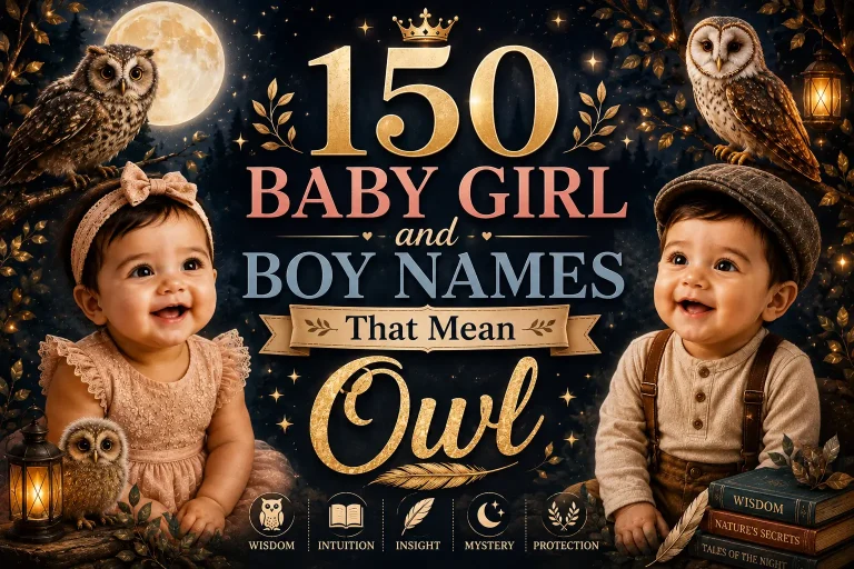 Baby Girl and Boy Names That Mean Owl
