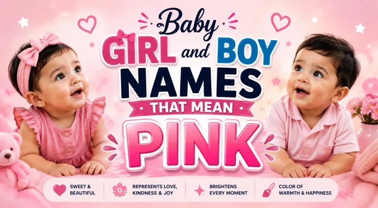 Baby Girl and Boy Names That Mean Pink