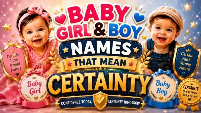 Names That Mean Certainty