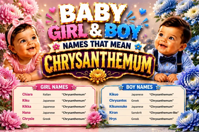 Names That Mean Chrysanthemum