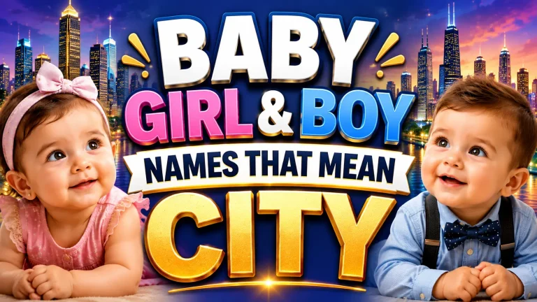 Names That Mean City