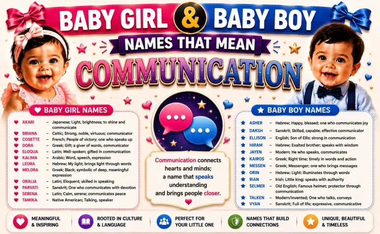Names That Mean Communication