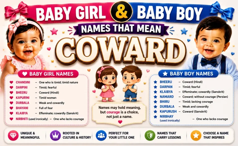 Names That Mean Coward