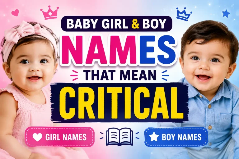 Names That Mean Critical
