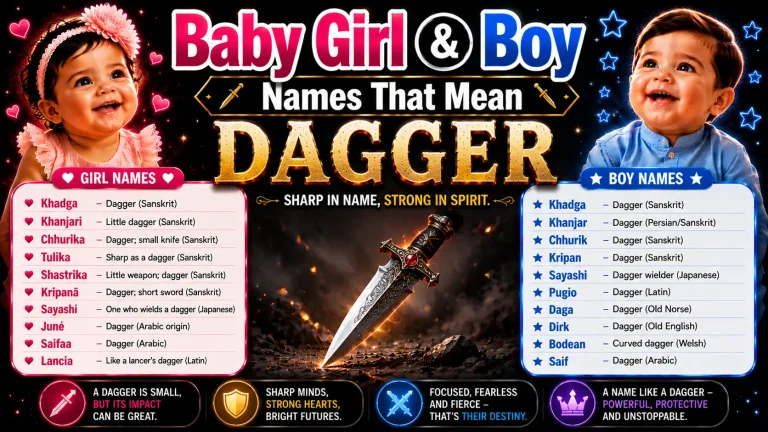 Names That Mean Dagger