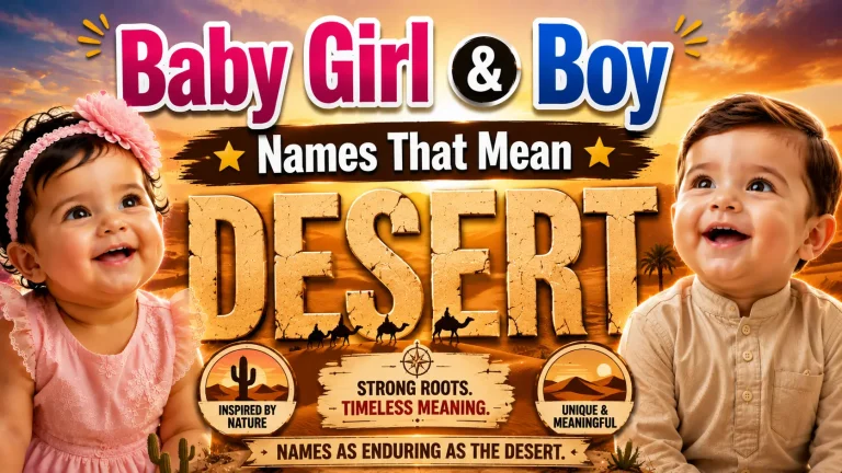 Names That Mean Desert