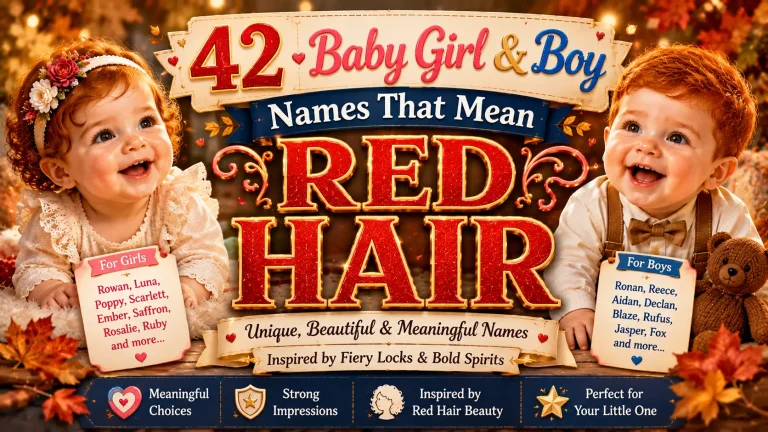 42 Baby Girl & Boy Names That Mean Red Hair