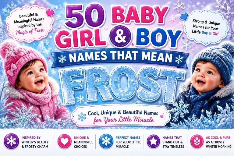 50 Baby Girl & Boy Names That Mean Frost