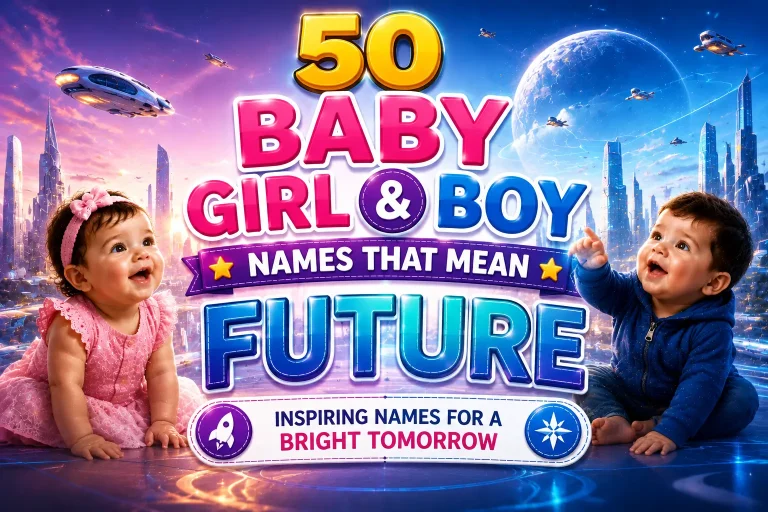 50 Baby Girl & Boy Names That Mean Future