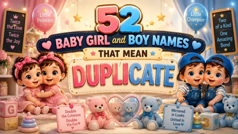52 Baby Girl & Boy Names That Mean Duplicate