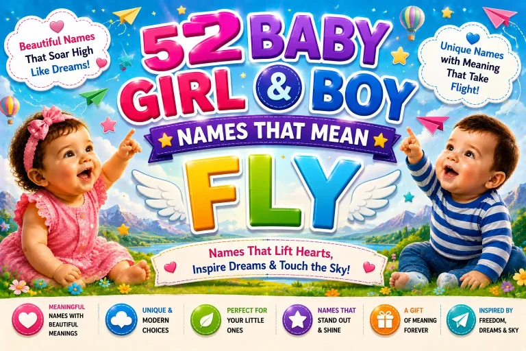 52 Baby Girl & Boy Names That Mean Fly