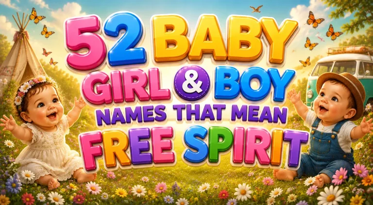 52 Baby Girl & Boy Names That Mean Free Spirit