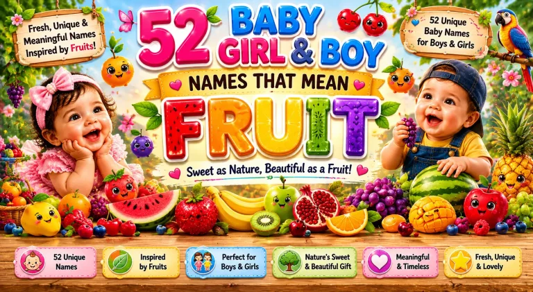 52 Baby Girl & Boy Names That Mean Fruit
