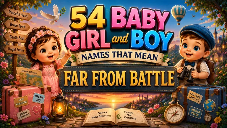 54 Names That Mean Far From Battle