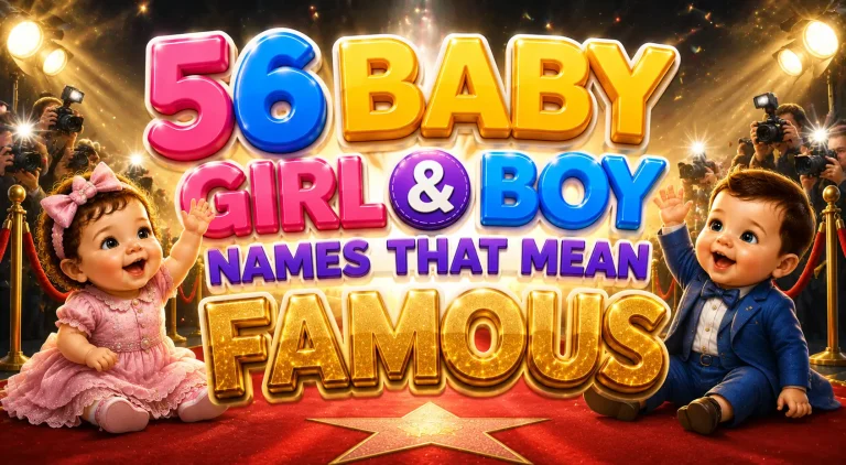 56 Baby Girl & Boy Names That Mean Famous