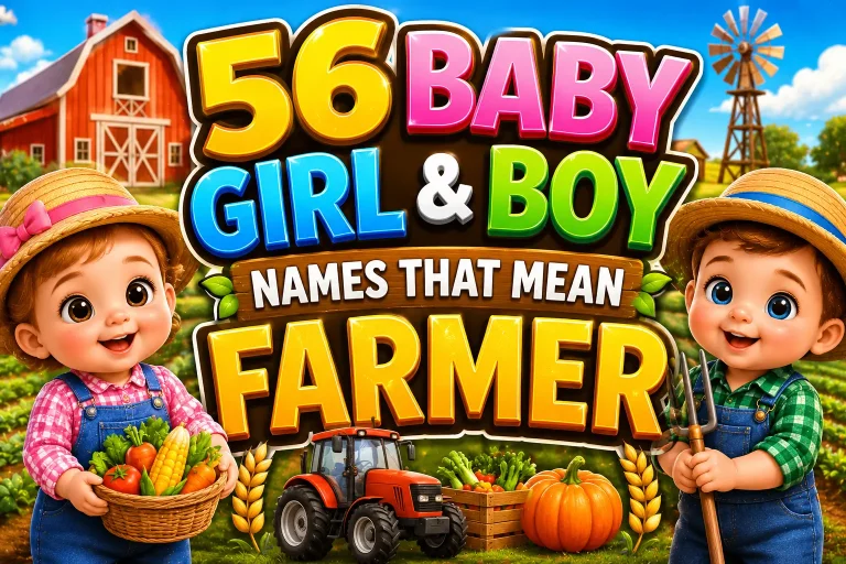 56 Baby Girl & Boy Names That Mean Farmer