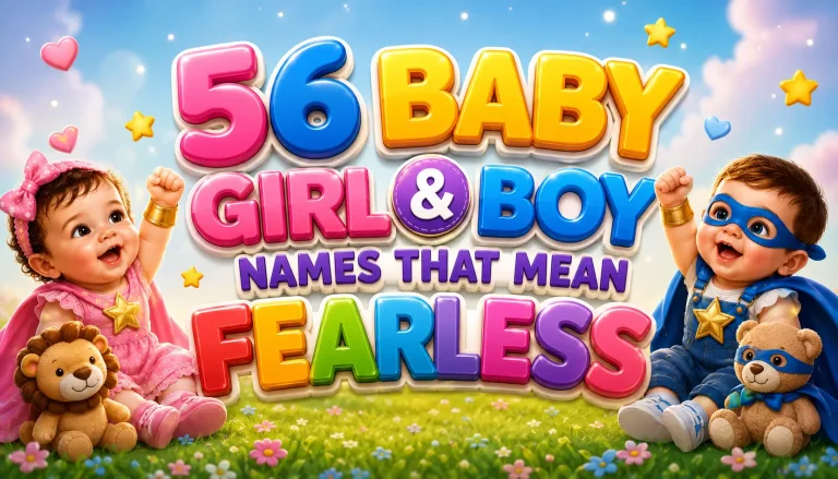 56 Baby Girl & Boy Names That Mean Fearless