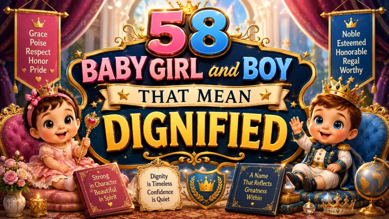 58 Baby Girl & Boy Names That Mean Dignified