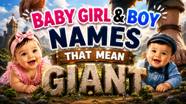 60 Baby Girl & Boy Names That Mean Giant