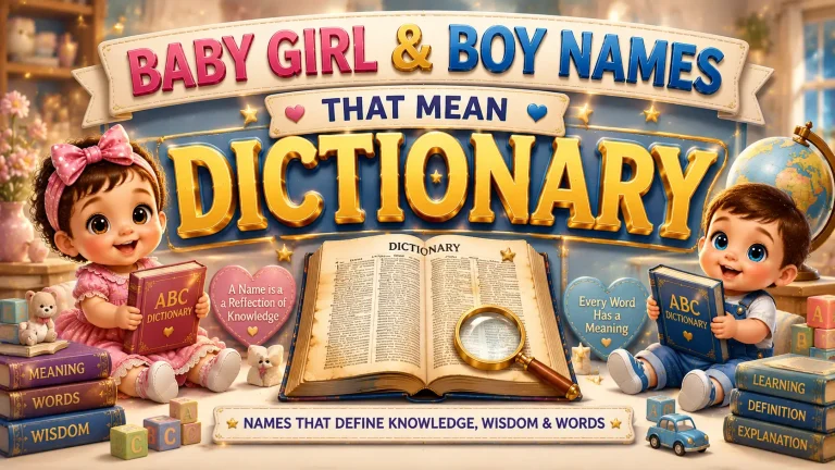 Baby Girl & Boy Names That Mean Dictionary