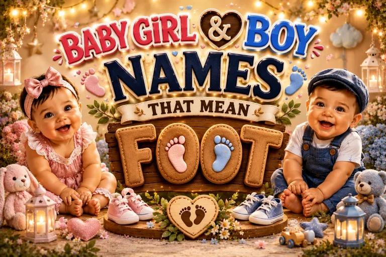 Baby Girl & Boy Names That Mean Foot