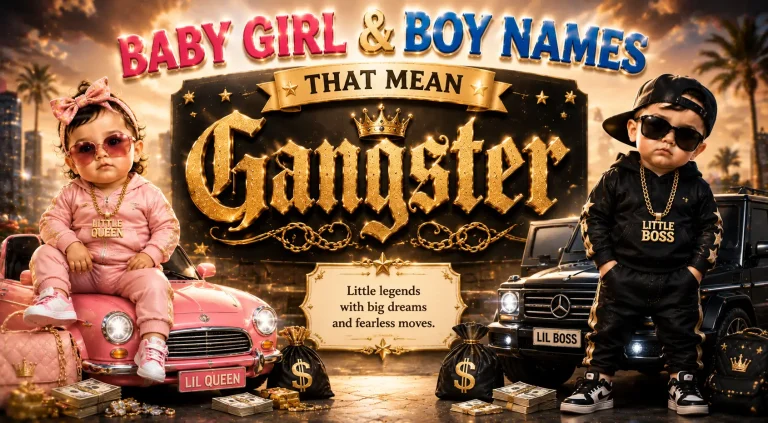 Baby Girl & Boy Names That Mean Gangster