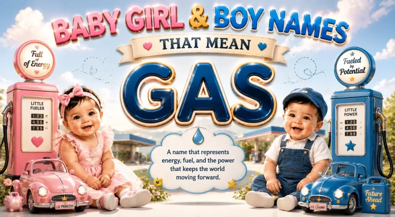 Baby Girl & Boy Names That Mean Gas