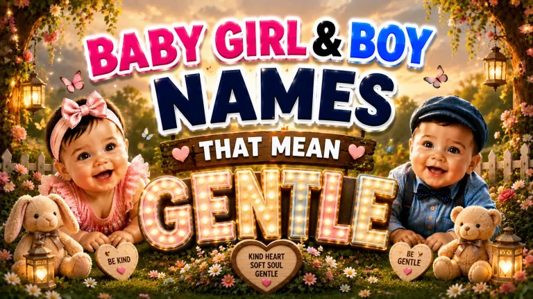 Baby Girl & Boy Names That Mean Gentle
