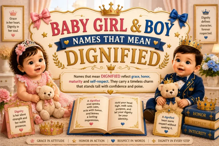 Names That Mean Dignified