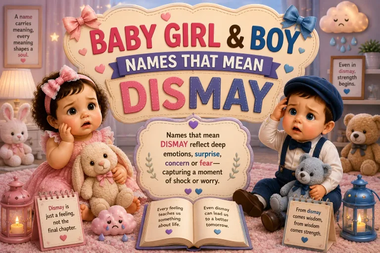 Names That Mean Dismay