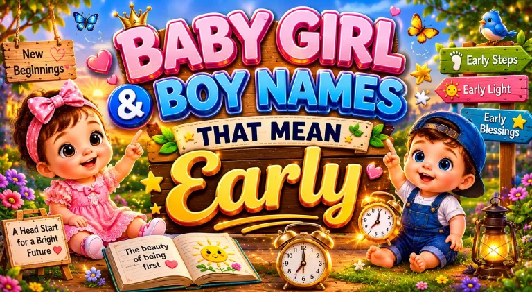 Names That Mean Early